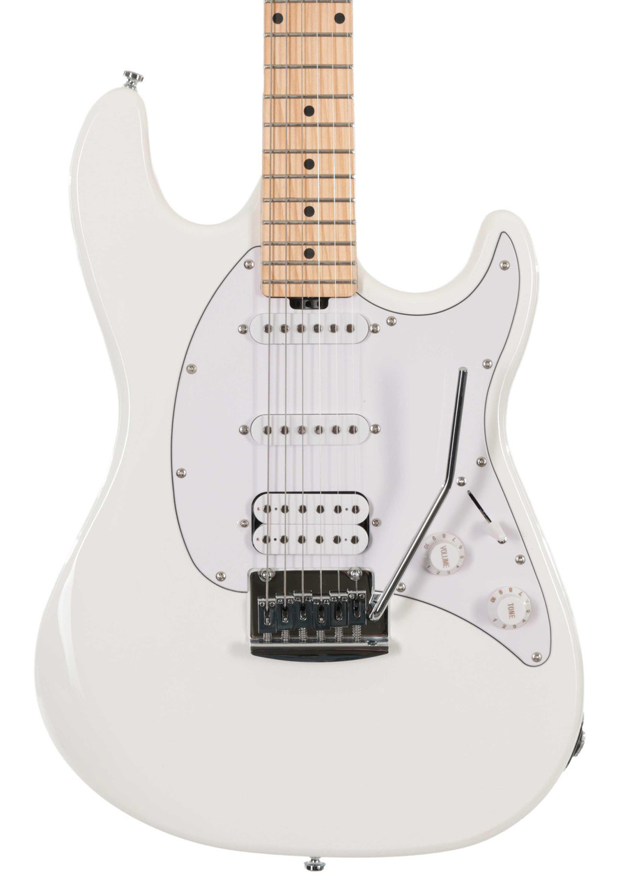 B Stock : Sterling by Music Man Sub Cutlass CT20 HSSin Canvas White with Maple Neck - 003 B Stock : Sterling by Music Man Sub Cutlass CT20 HSSin Canvas White with Maple Neck - 003