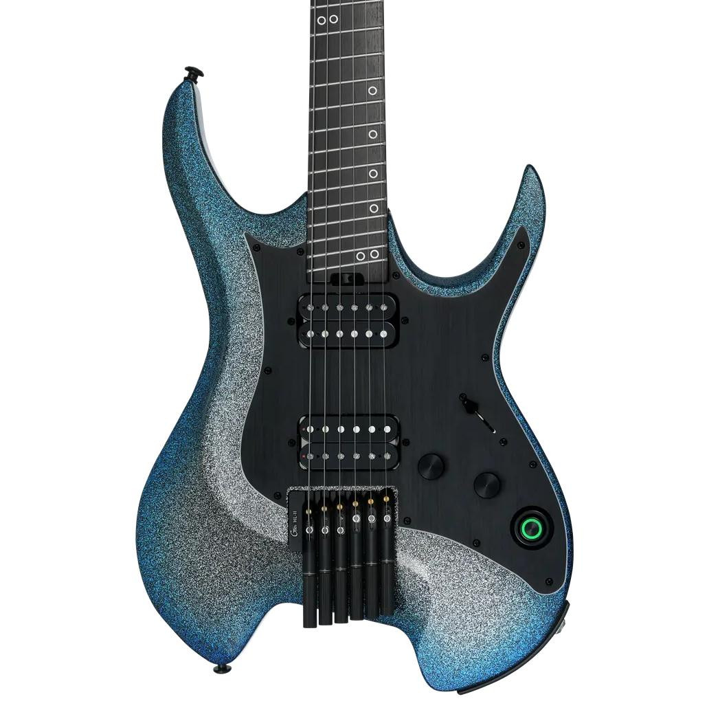 Mooer GTRS W1000 Headless Intelligent Guitar in Blue Sparkle Burst Mooer GTRS W1000 Headless Intelligent Guitar in Blue Sparkle Burst