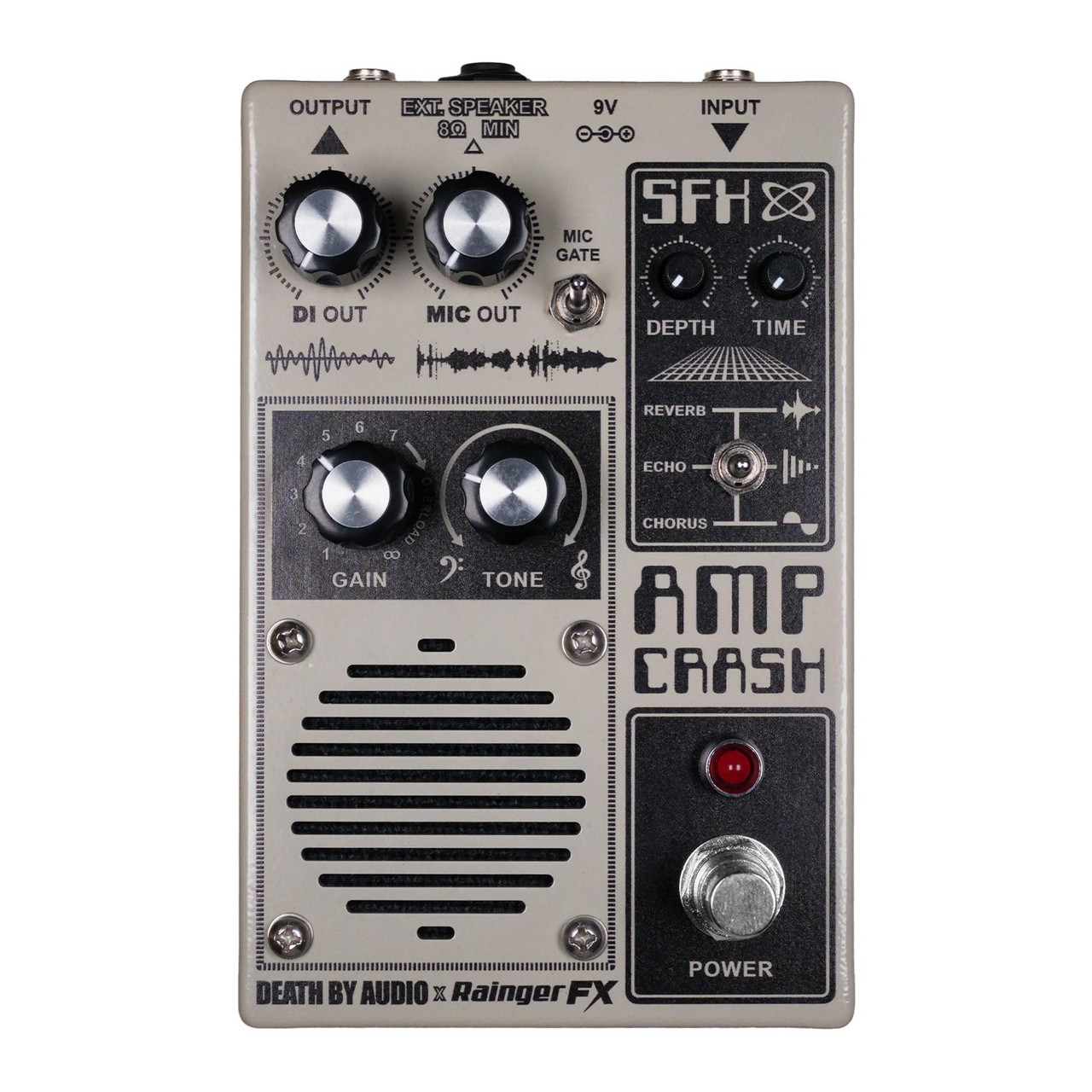 Death By Audio & Rainger FX Amp Crash Amp Pedal Death By Audio & Rainger FX Amp Crash Amp Pedal