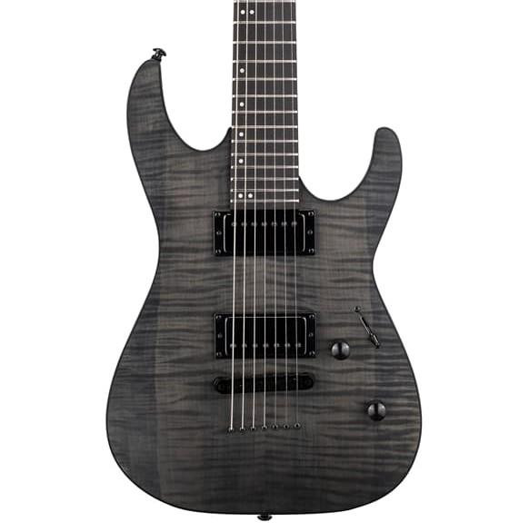 ESP LTD M-207DX Baritone Electric Guitar in See Thru Black Satin ESP LTD M-207DX Baritone Electric Guitar in See Thru Black Satin