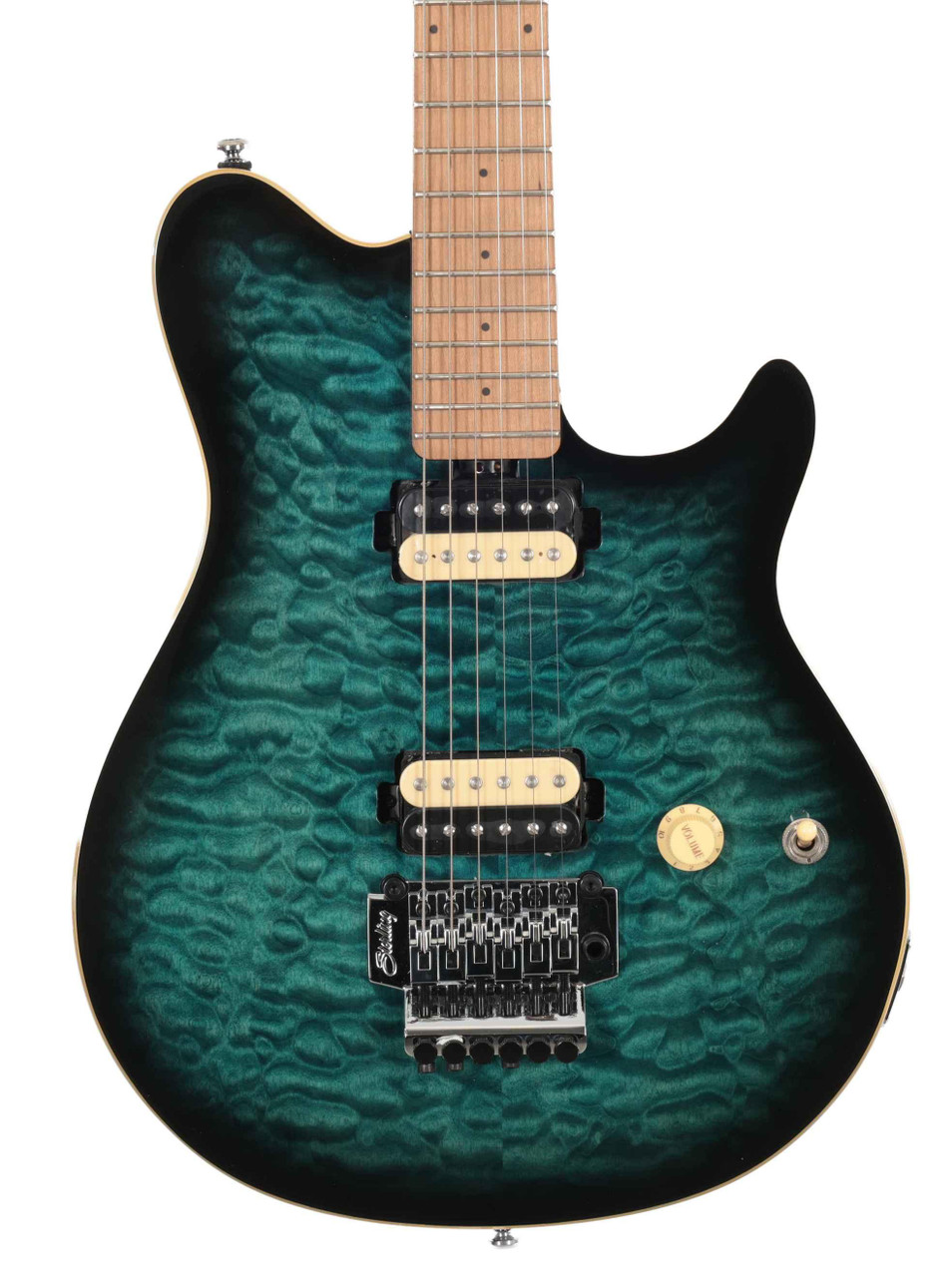 Sterling by Music Man Sub Axis AX3FM Flame Maple Top in Trans