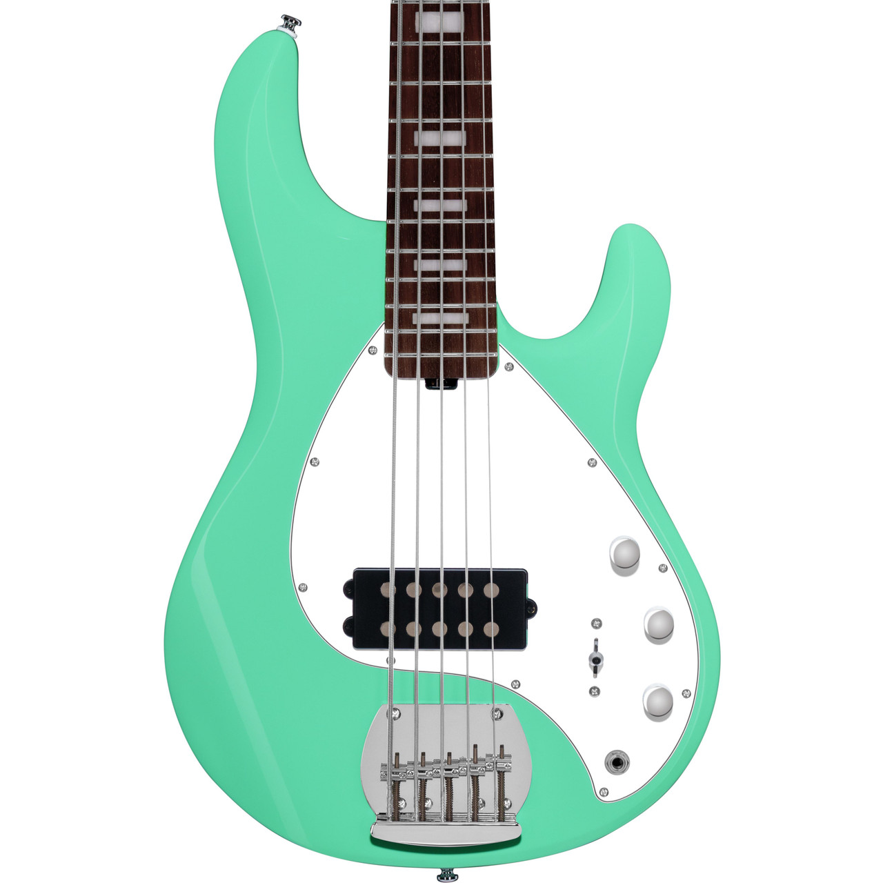 Sterling by Music Man StingRay 5 Plus RAY5X Bass Guitar in Seafoam Green Sterling by Music Man StingRay 5 Plus RAY5X Bass Guitar in Seafoam Green