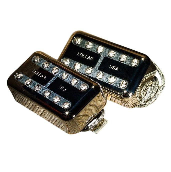 Lollar Lollartron Humbucker Pickup Set in Chrome Lollar Lollartron Humbucker Pickup Set in Chrome