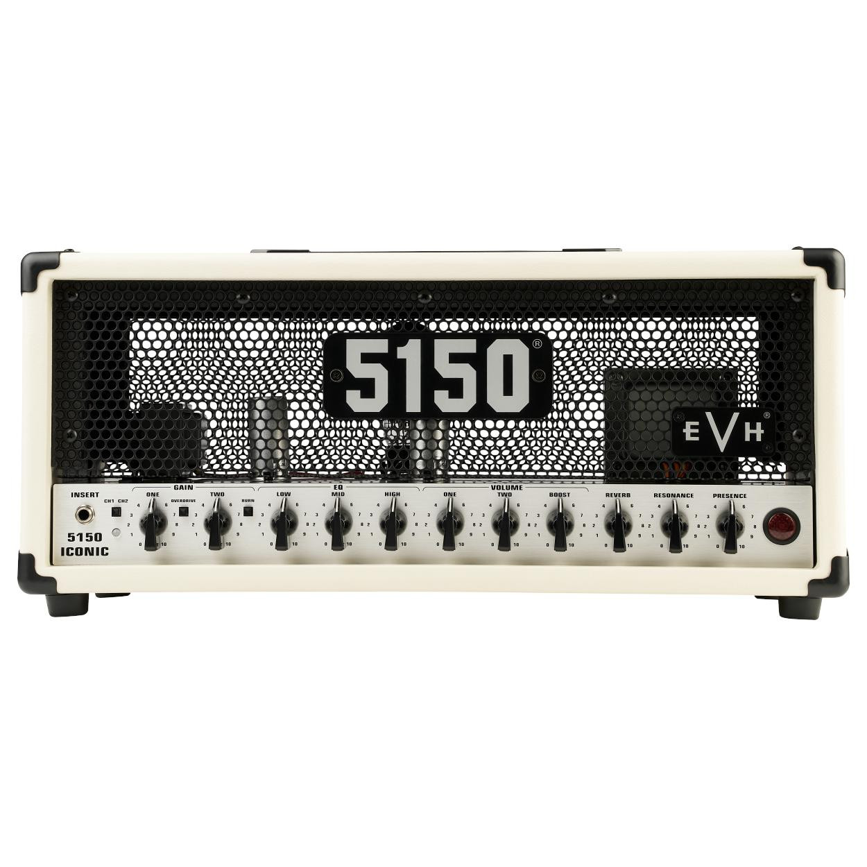 EVH 5150 Iconic Series 15W 6L6 Valve Amp Head in Ivory EVH 5150 Iconic Series 15W 6L6 Valve Amp Head in Ivory