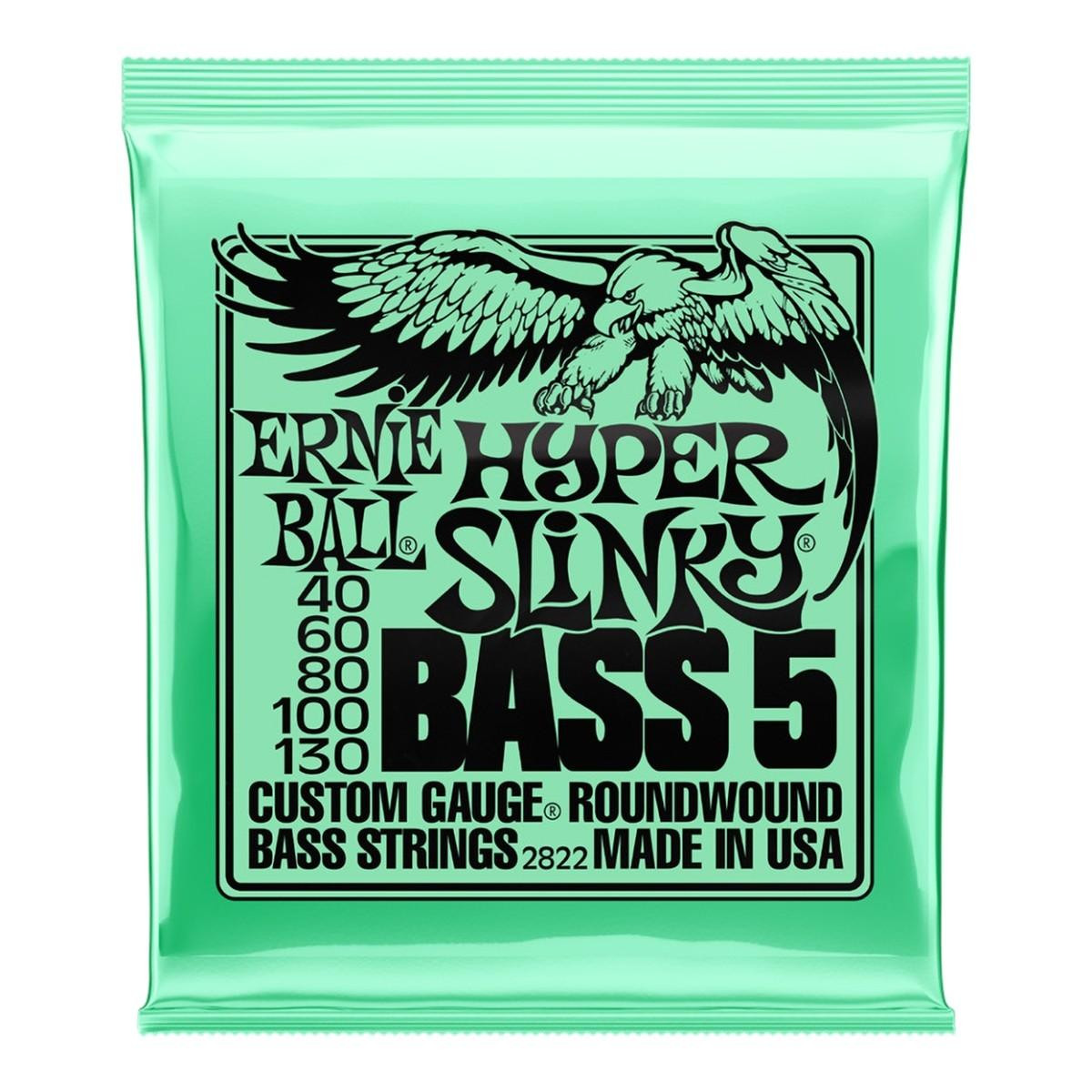 Ernie Ball 5-String Hyper Slinky Bass Set 40-130 Ernie Ball 5-String Hyper Slinky Bass Set 40-130
