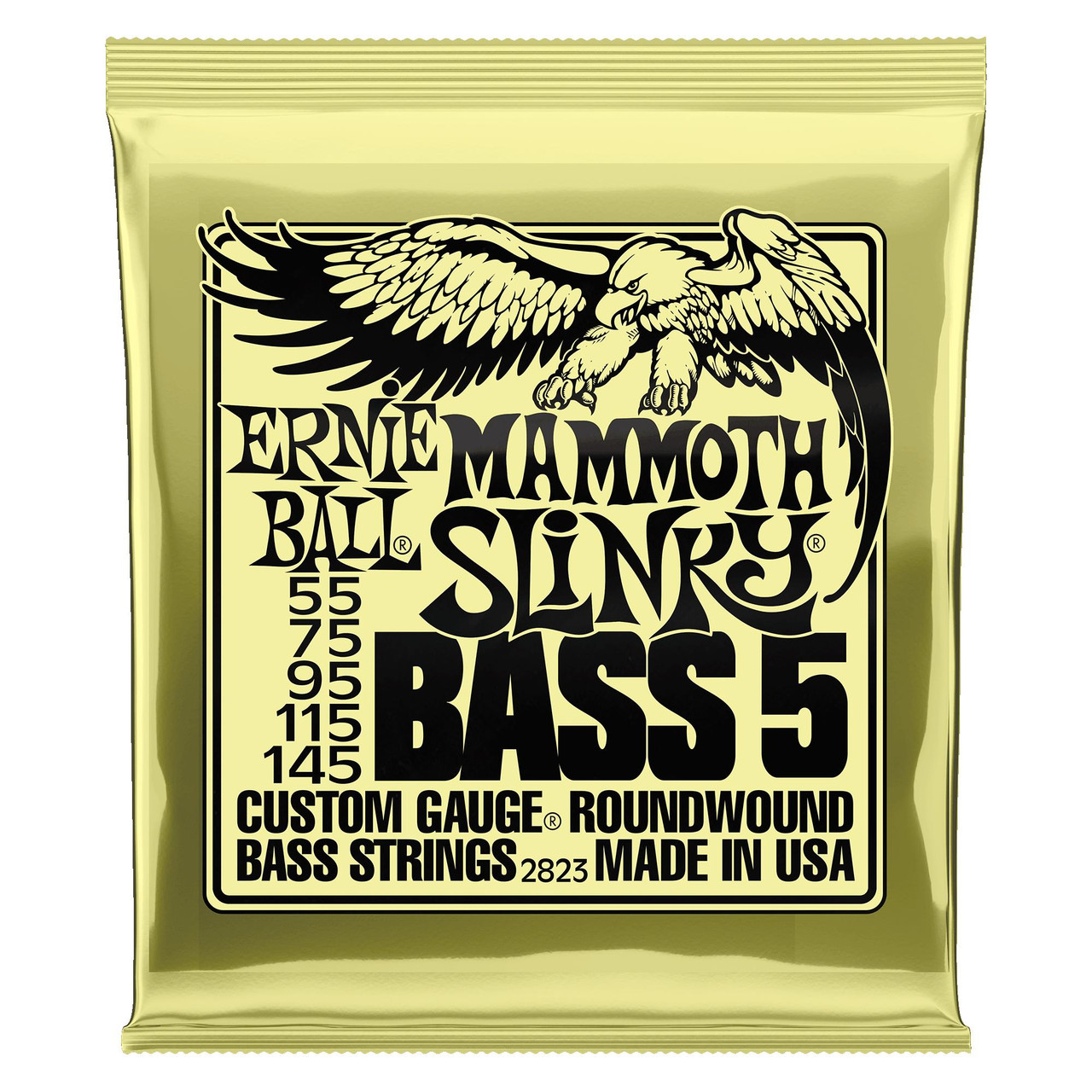 Ernie Ball 5-String Mammoth Slinky Bass Set 55-145 Ernie Ball 5-String Mammoth Slinky Bass Set 55-145