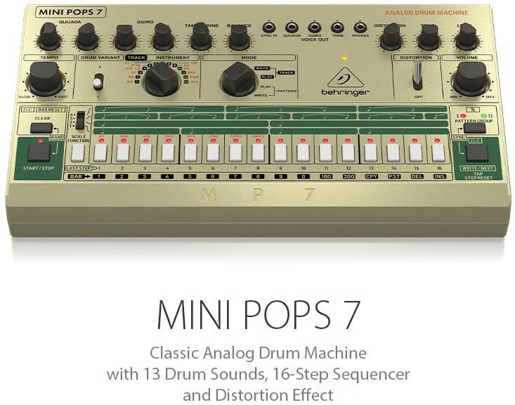 Behringer MINI POPS 7 Drum Machine Behringer MINI POPS 7 Drum Machine