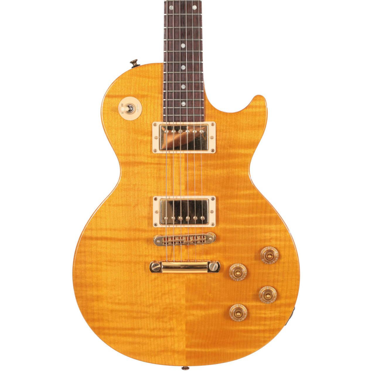 Second Hand Gibson Les Paul Junior Special Plus Electric Guitar In Transparent Amber #174 Second Hand Gibson Les Paul Junior Special Plus Electric Guitar In Transparent Amber #174