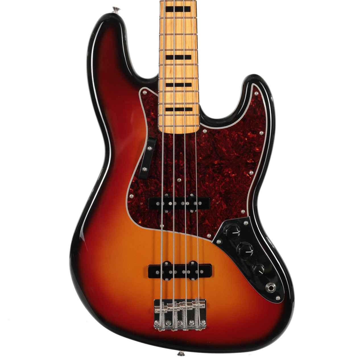 Second Hand Fender Vintera III Early 70's Jazz Bass Guitar In 3 Tone Sunburst #595 Second Hand Fender Vintera III Early 70's Jazz Bass Guitar In 3 Tone Sunburst #595