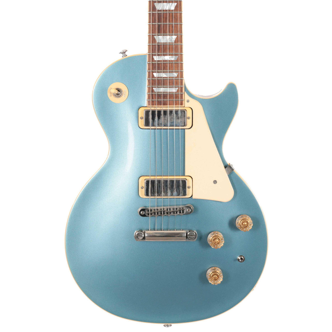 Second Hand Gibson Les Paul Deluxe 2015 Electric Guitar In Pelham Blue #857 Second Hand Gibson Les Paul Deluxe 2015 Electric Guitar In Pelham Blue #857