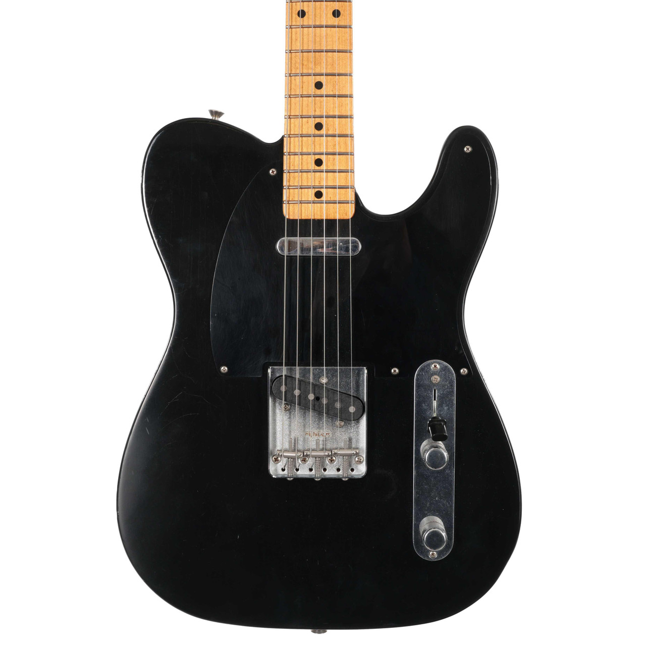 Second Hand Fender FSR Roadworn Double Esquire Electric Guitar In Black #075 Second Hand Fender FSR Roadworn Double Esquire Electric Guitar In Black #075