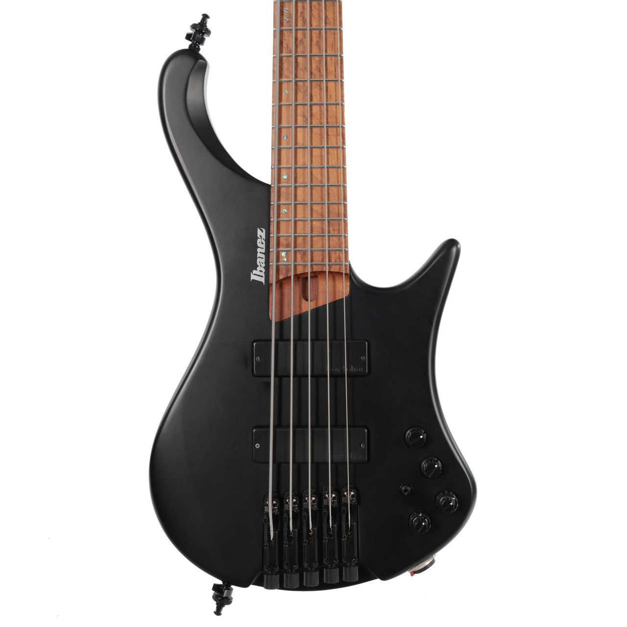 Second Hand Ibanez EHB1005 5-String Headless Bass Guitar In Black Flat #027 Second Hand Ibanez EHB1005 5-String Headless Bass Guitar In Black Flat #027