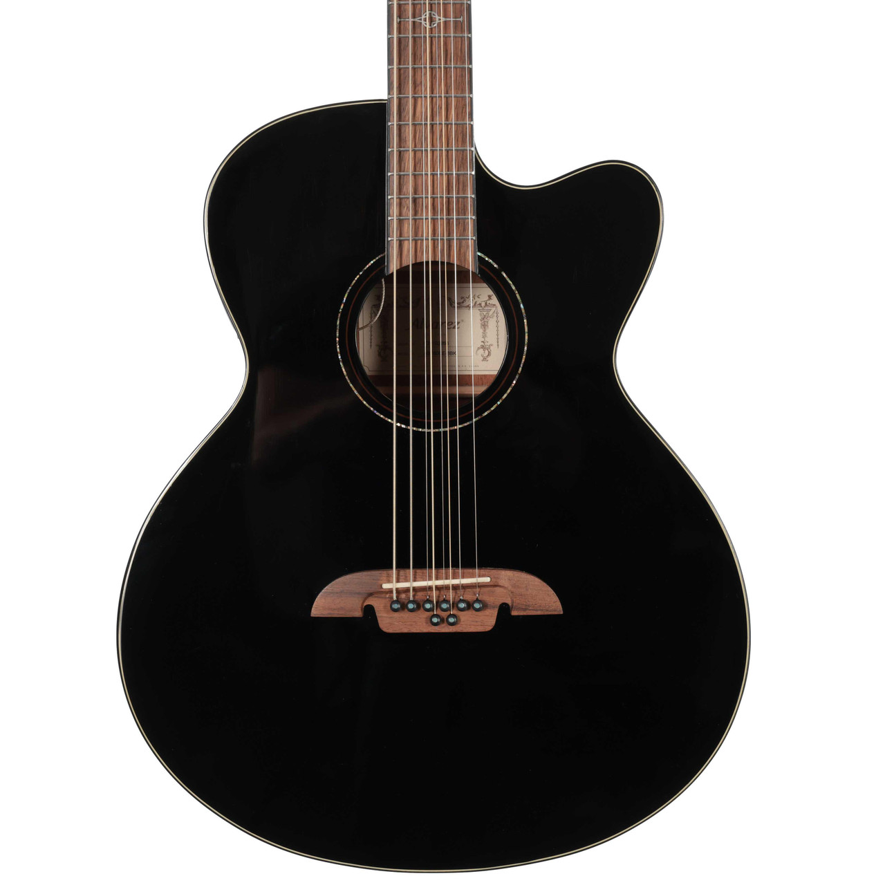 Second Hand Alvarez ABT60CE-8 Acoustic Guitar In Black #021 Second Hand Alvarez ABT60CE-8 Acoustic Guitar In Black #021