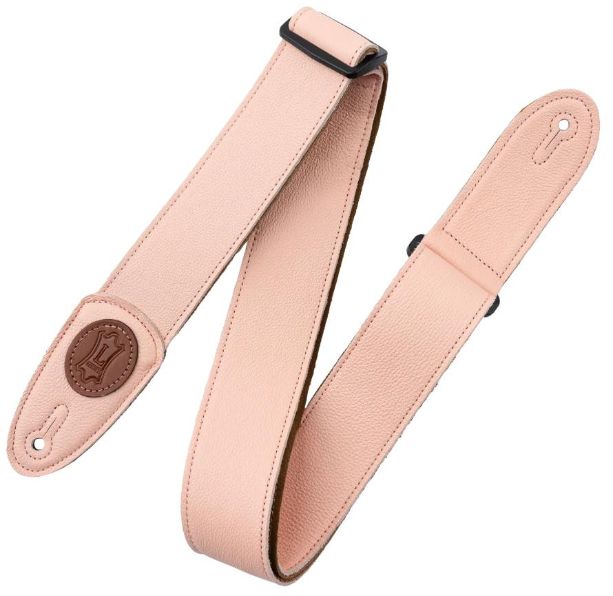 Levys Signature Tri Glide Garment Leather Soft Pink w Suede Back Guitar Strap Levys Signature Tri Glide Garment Leather Soft Pink w Suede Back Guitar Strap