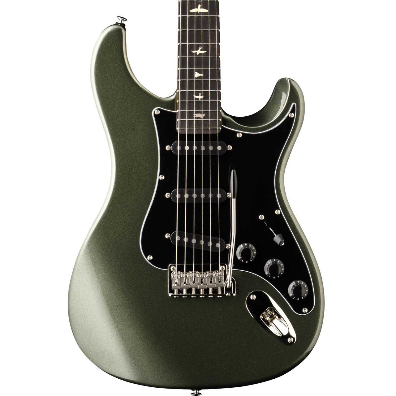 PRS SE John Mayer Silver Sky Defender Electric Guitar in Woolstone Green PRS SE John Mayer Silver Sky Defender Electric Guitar in Woolstone Green