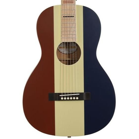 Recording King Dirty 30's Single 0, Series 7 Parlor Guitar in Red, White & Blue Recording King Dirty 30's Single 0, Series 7 Parlor Guitar in Red, White & Blue