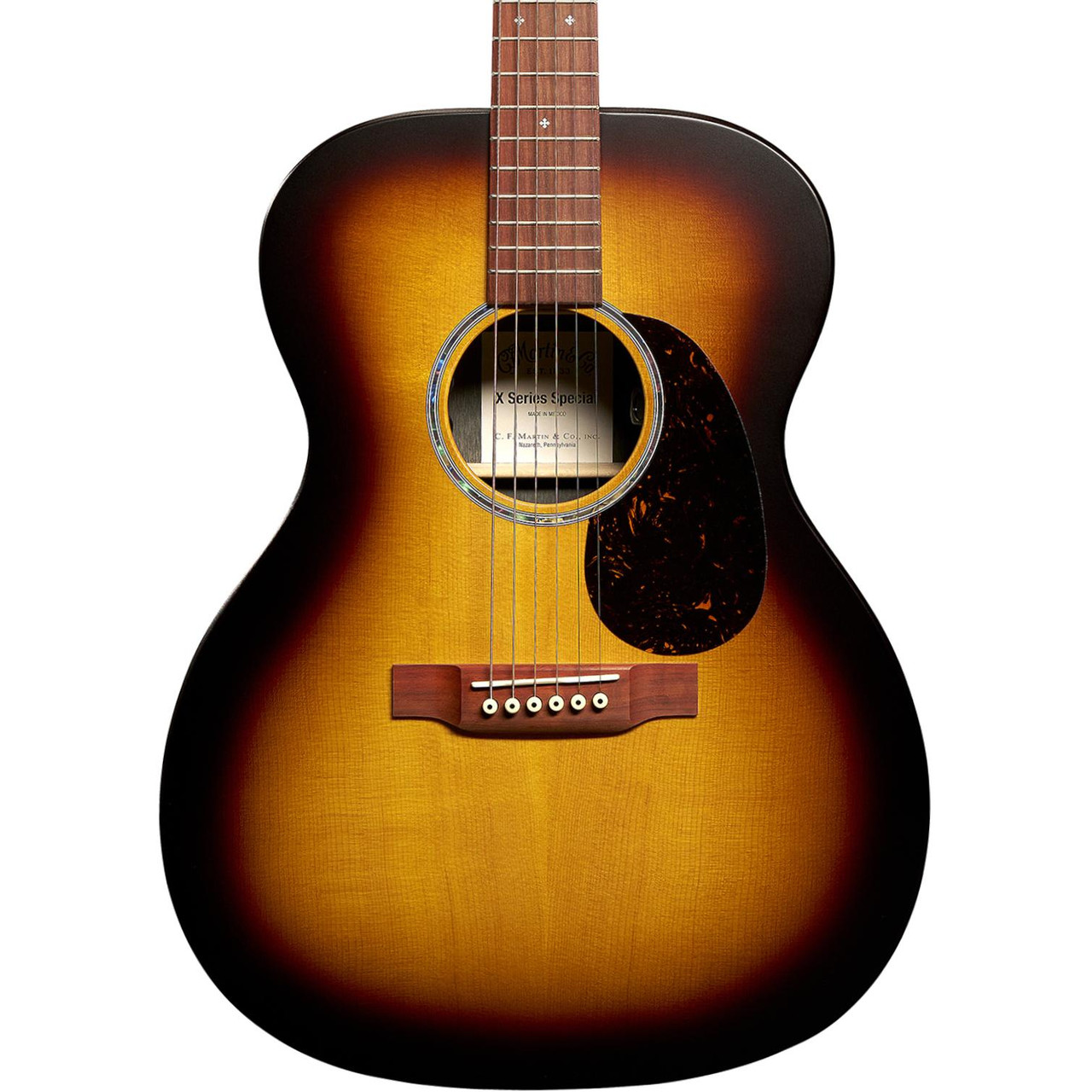 Martin X Series 000-X2E Special Edition Electro Acoustic Guitar in Brazilian Burst