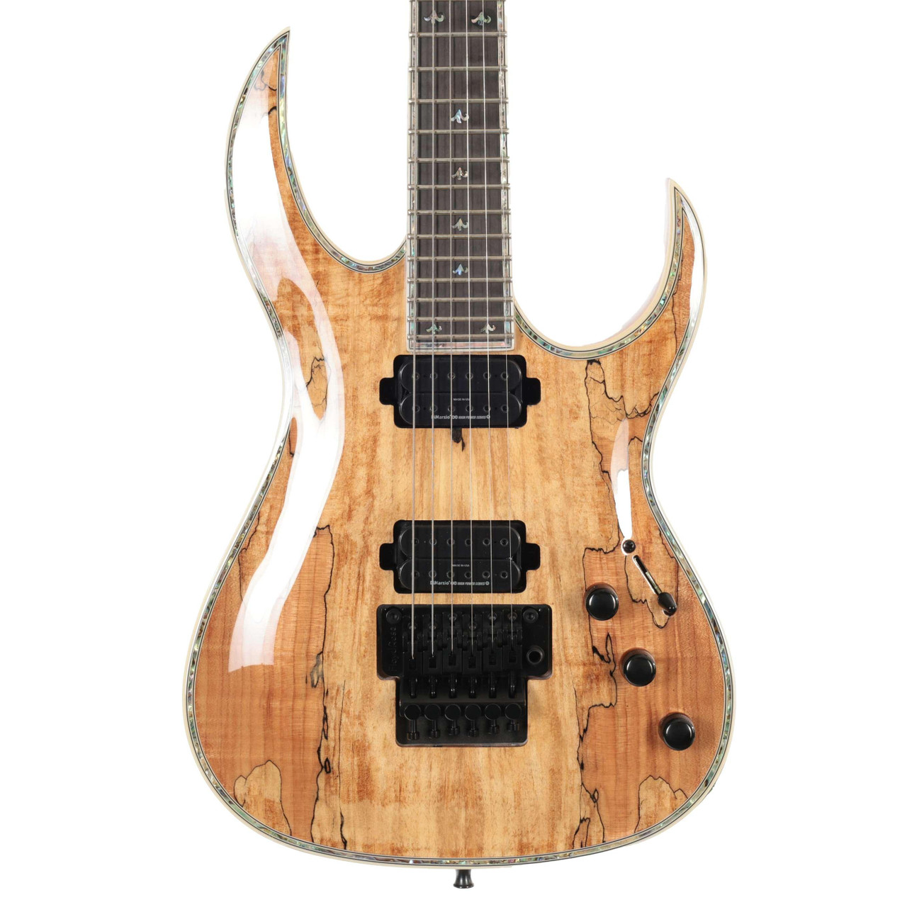 B Stock : BC Rich Prophecy Series Shredzilla Exotic Archtop Electric Guitar with Floyd Rose in Spalted Maple - 001 B Stock : BC Rich Prophecy Series Shredzilla Exotic Archtop Electric Guitar with Floyd Rose in Spalted Maple - 001