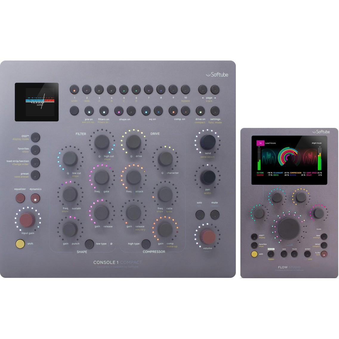 Softube Softube Flow Studio & Console 1 Compact DAW Controller Promo Bundle Softube Softube Flow Studio & Console 1 Compact DAW Controller Promo Bundle