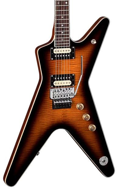 Dean ML 79 Floyd Electric Guitar in Flame Maple Trans Brazilia