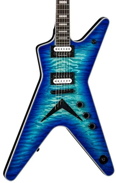 Dean ML Select Electric Guitar in Quilt Top Ocean Burst