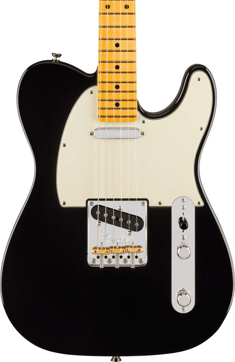 Fender American Professional Telecaster Electric Guitar in Black, Maple Fingerboard