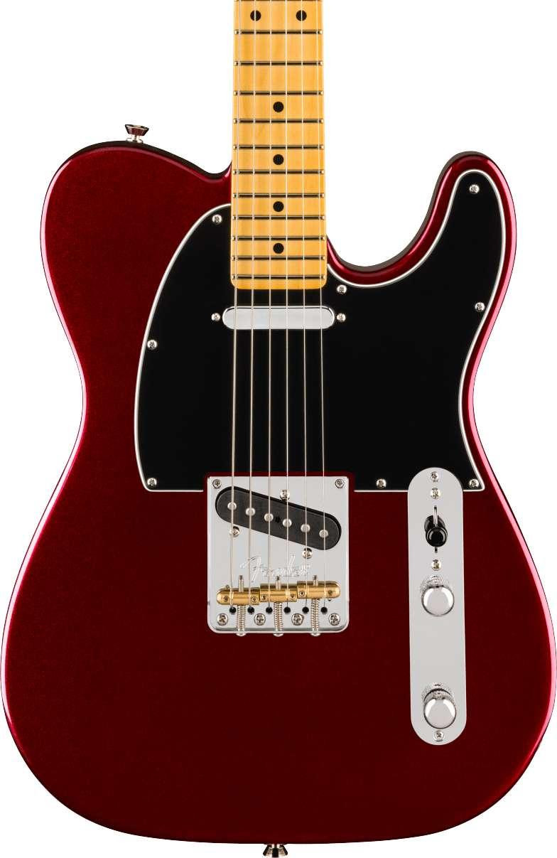 Fender American Professional Telecaster Electric Guitar in Oxblood, Maple Fingerboard