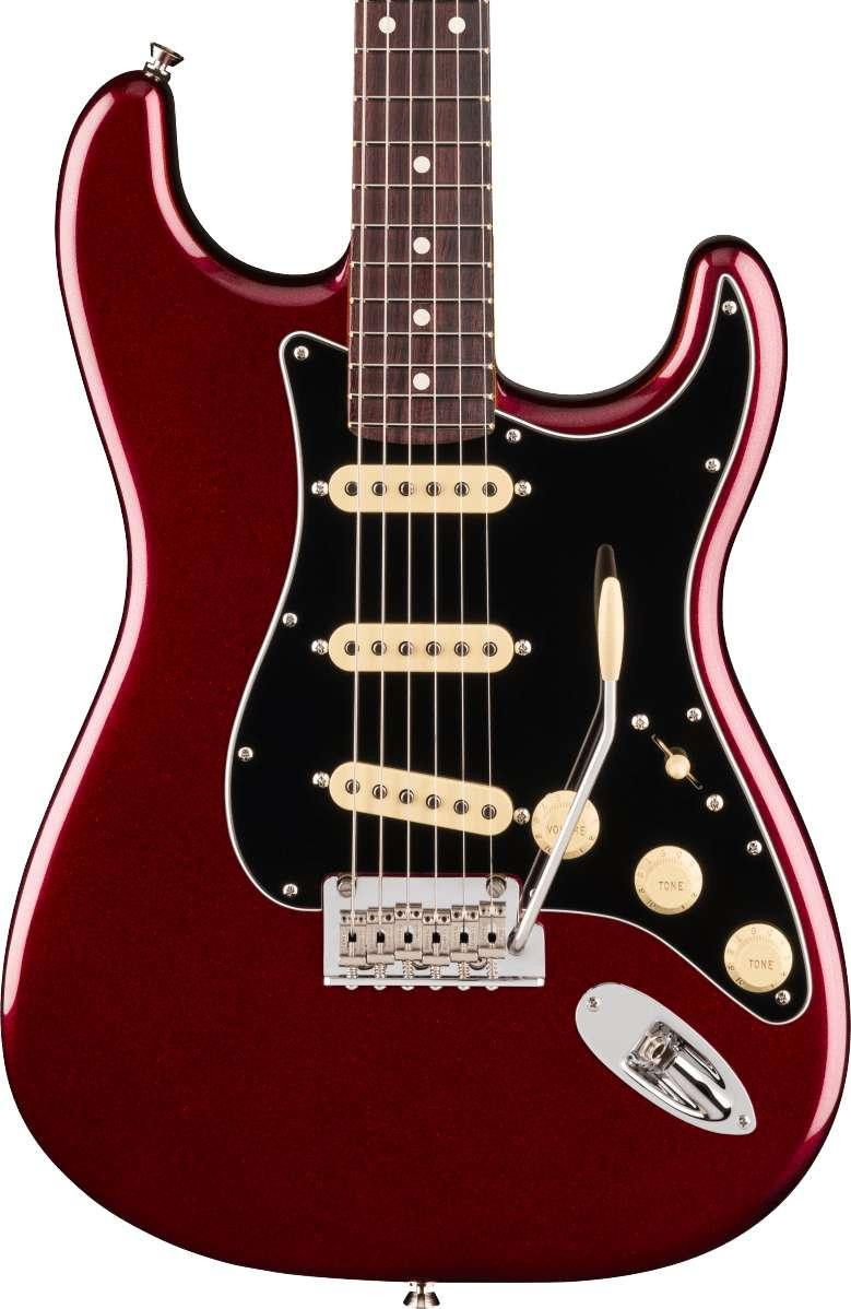 Fender American Professional Stratocaster Electric Guitar in Oxblood, Rosewood Fingerboard