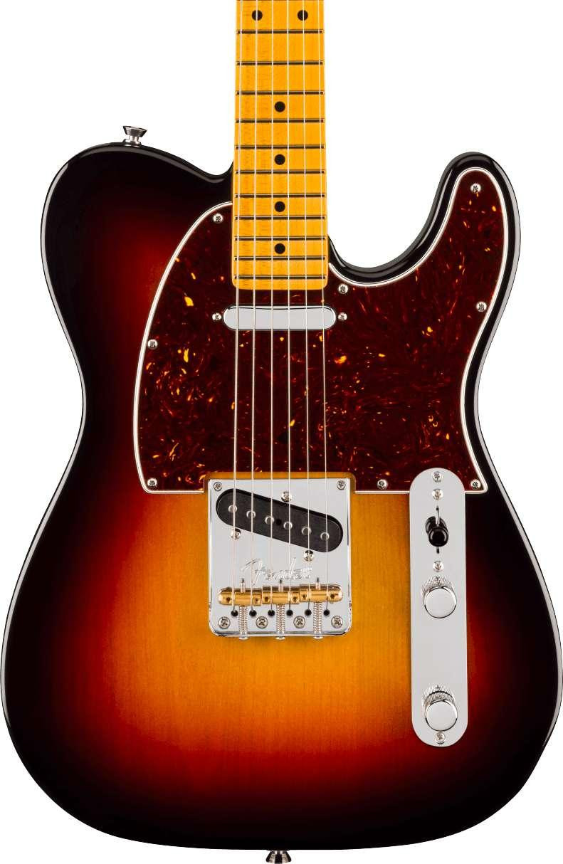 Fender American Professional Telecaster Electric Guitar in 3-Colour Sunburst, Maple Fingerboard