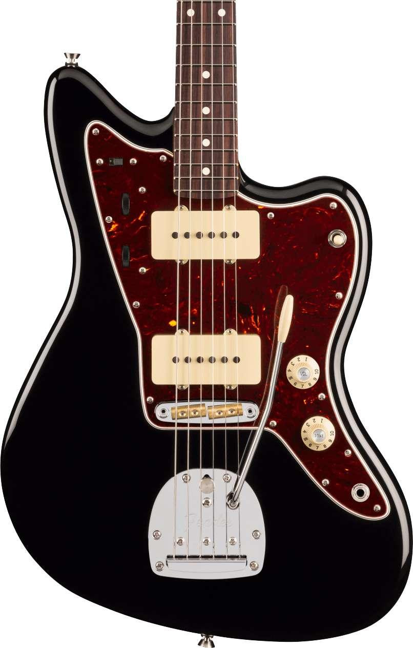Fender American Professional Jazzmaster Electric Guitar in Black, Rosewood Fingerboard