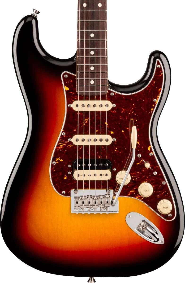 Fender American Professional Stratocaster HSS Electric Guitar in 3-Colour Sunburst, Rosewood Fingerboard