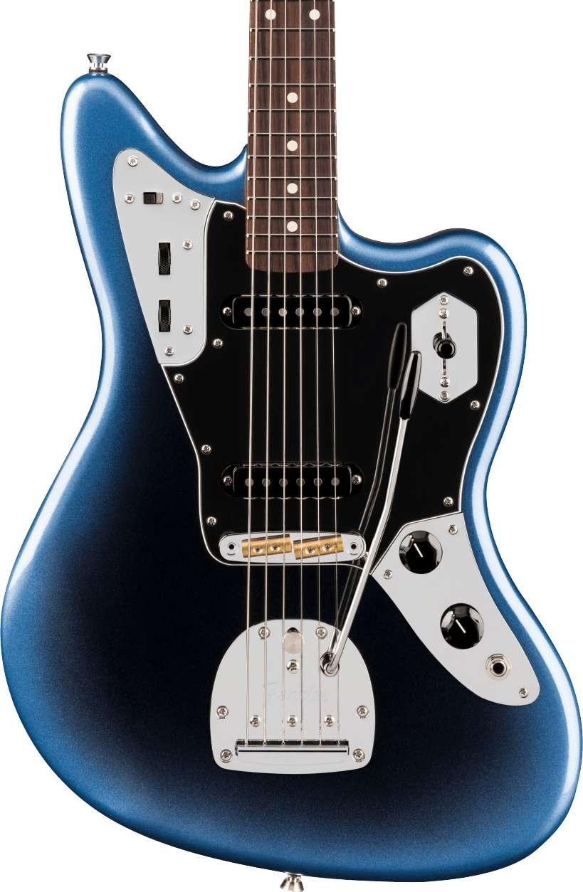 Fender American Professional Jaguar Electric Guitar in Dark Night, Rosewood Fingerboard