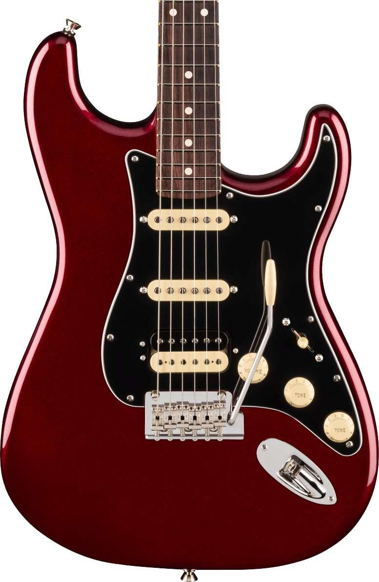 Fender American Professional Stratocaster HSS Electric Guitar in Oxblood, Rosewood Fingerboard
