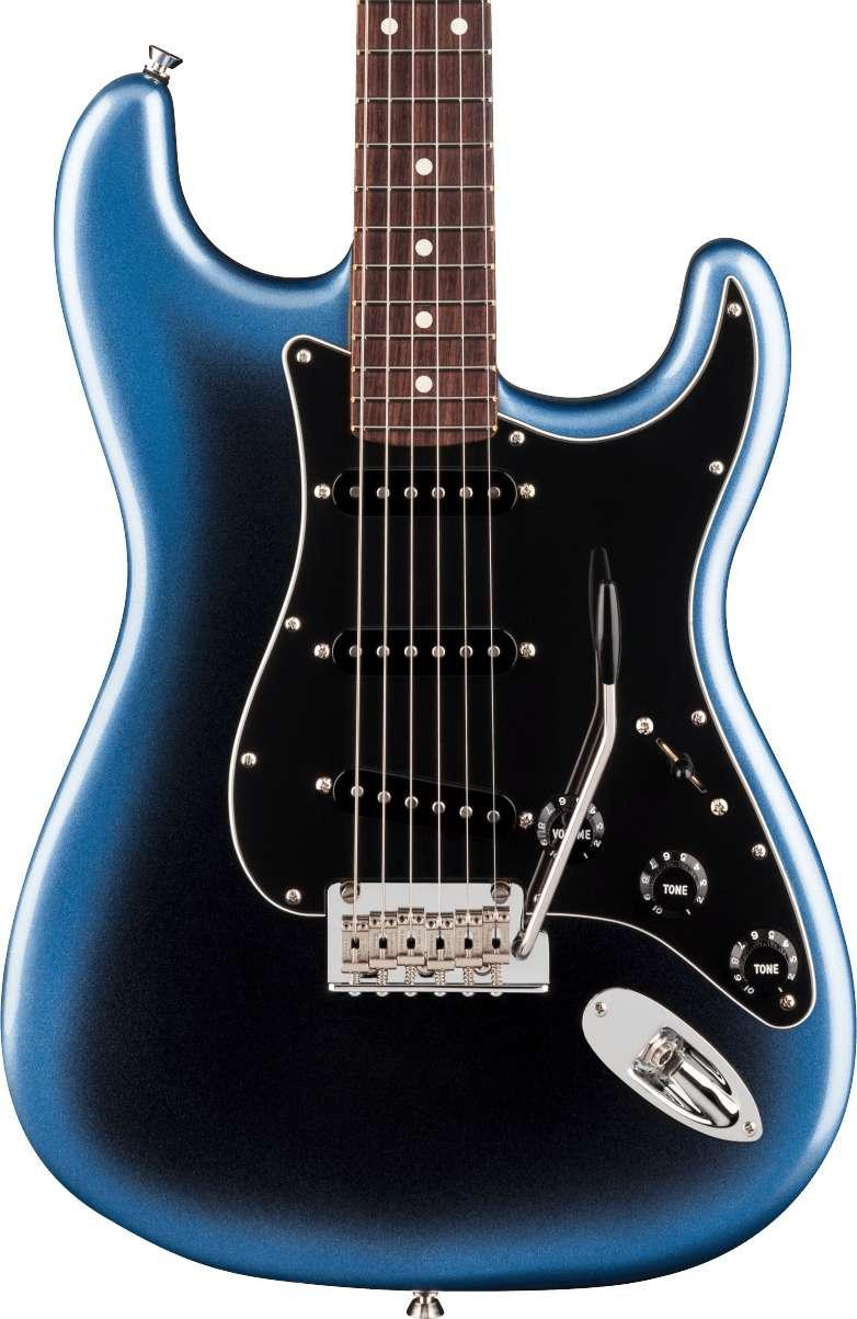 Fender American Professional Stratocaster Electric Guitar in Dark Night, Rosewood Fingerboard