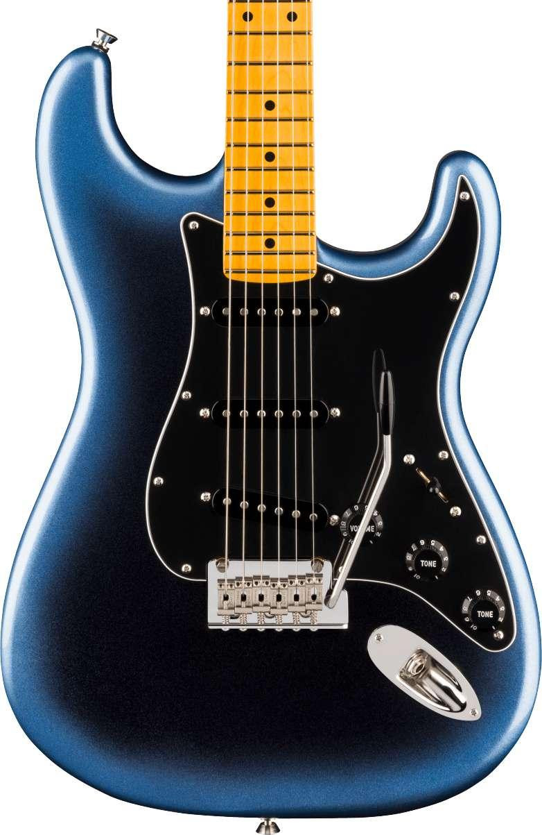 Fender American Professional Stratocaster Electric Guitar in Dark Night, Maple Fingerboard