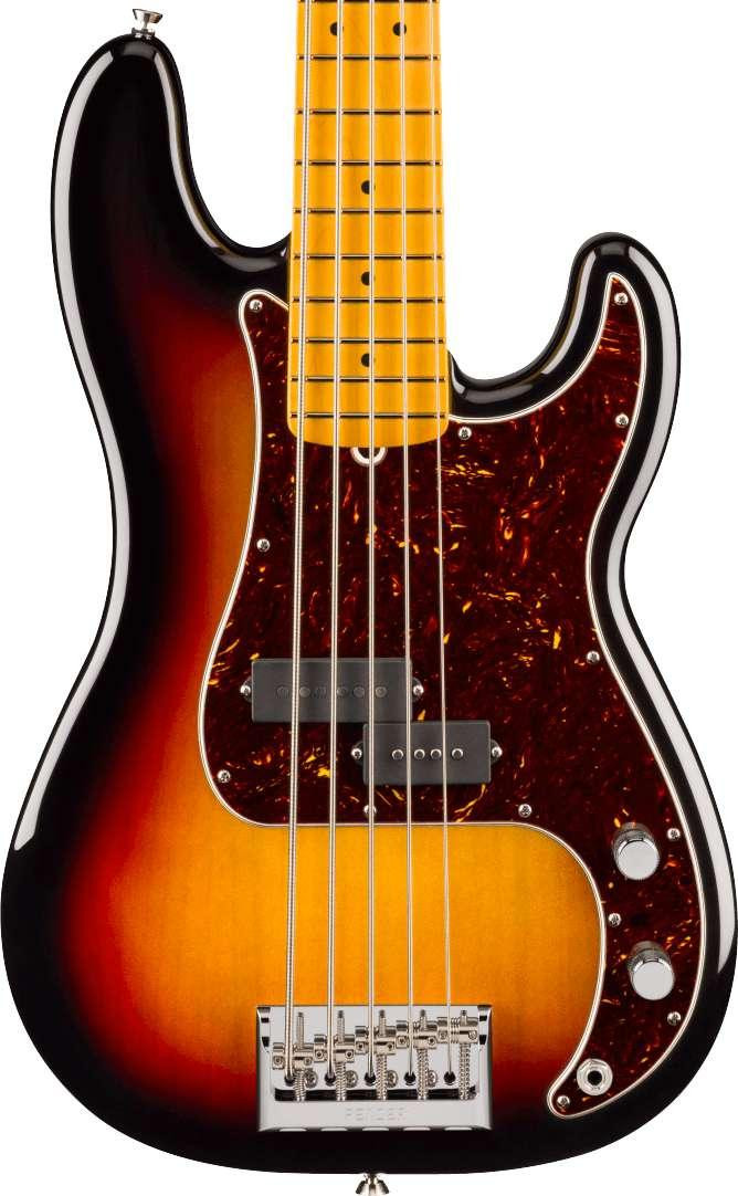 Fender American Professional Precision Bass V Guitar in 3-Colour Sunburst, Maple Fingerboard Fender American Professional Precision Bass V Guitar in 3-Colour Sunburst, Maple Fingerboard