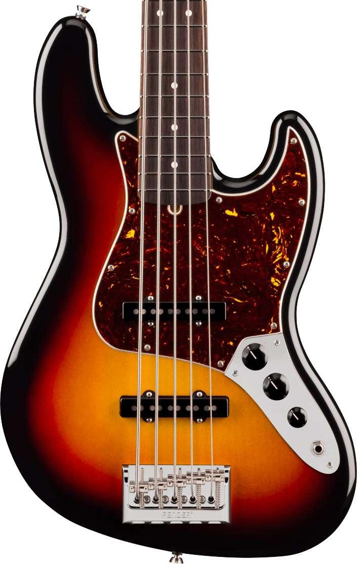 Fender American Professional Jazz Bass V Guitar in 3-Colour Sunburst, Rosewood Fingerboard Fender American Professional Jazz Bass V Guitar in 3-Colour Sunburst, Rosewood Fingerboard