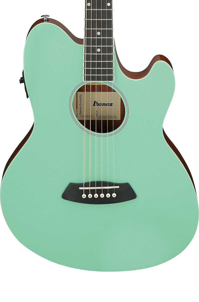 Ibanez TCY10E-SFH Talman Series Electro Acoustic Guitar in Seafoam Green Ibanez TCY10E-SFH Talman Series Electro Acoustic Guitar in Seafoam Green