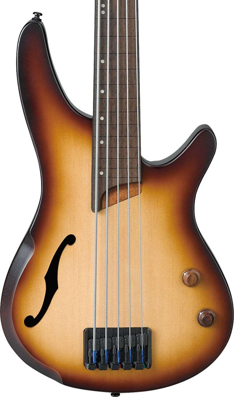 Ibanez SRH505F-NNF SR-Series 5-String Fretless Bass Guitar in Browned Burst Flat Ibanez SRH505F-NNF SR-Series 5-String Fretless Bass Guitar in Browned Burst Flat