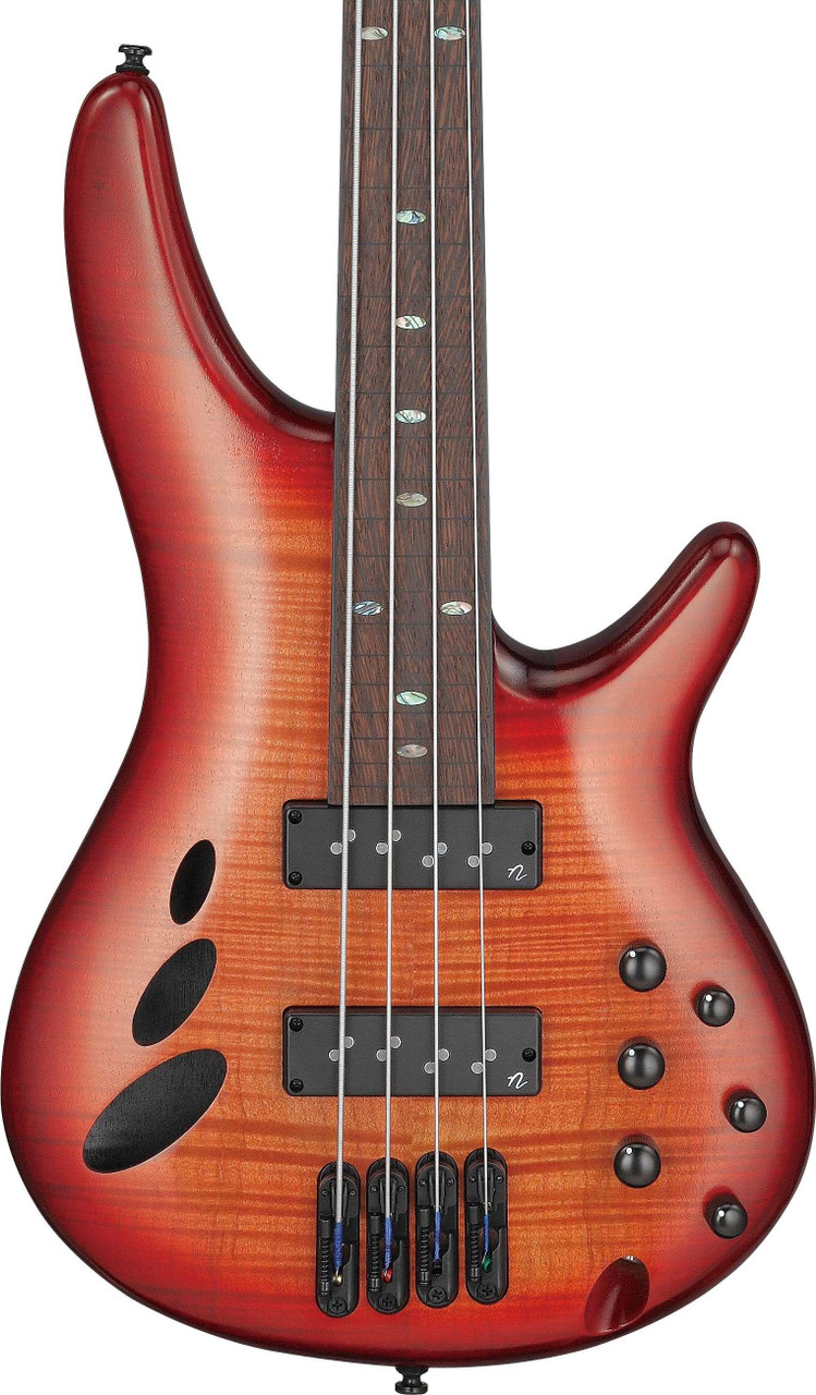 Ibanez SRD900F Topaz Burst Fretless Bass in Brown
