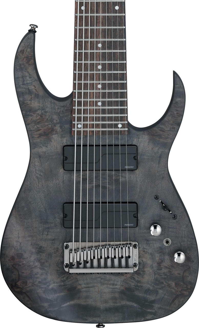 Ibanez RG9PB-TGF RG 9-String Electric Guitar in Transparent Grey Flat Ibanez RG9PB-TGF RG 9-String Electric Guitar in Transparent Grey Flat