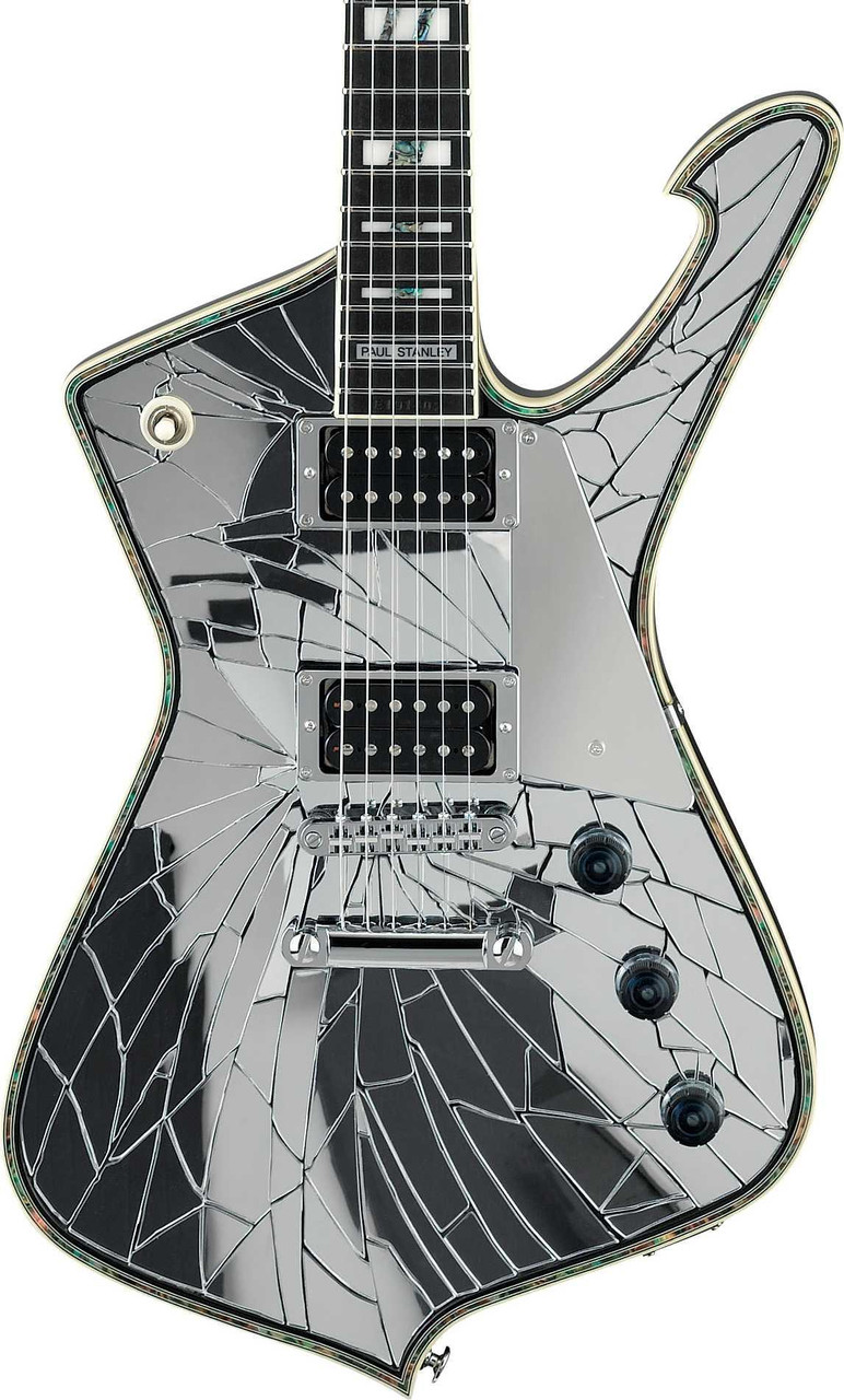 Ibanez PS1CM Paul Stanley Signature Electric Guitar in Cracked Mirror