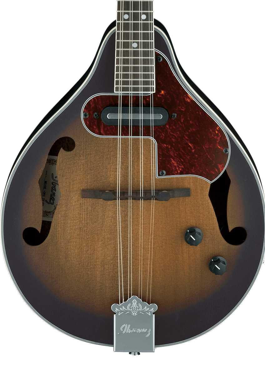 Ibanez M510E A-Style Electro Acoustic Mandolin in Open Pore Vintage Sunburst