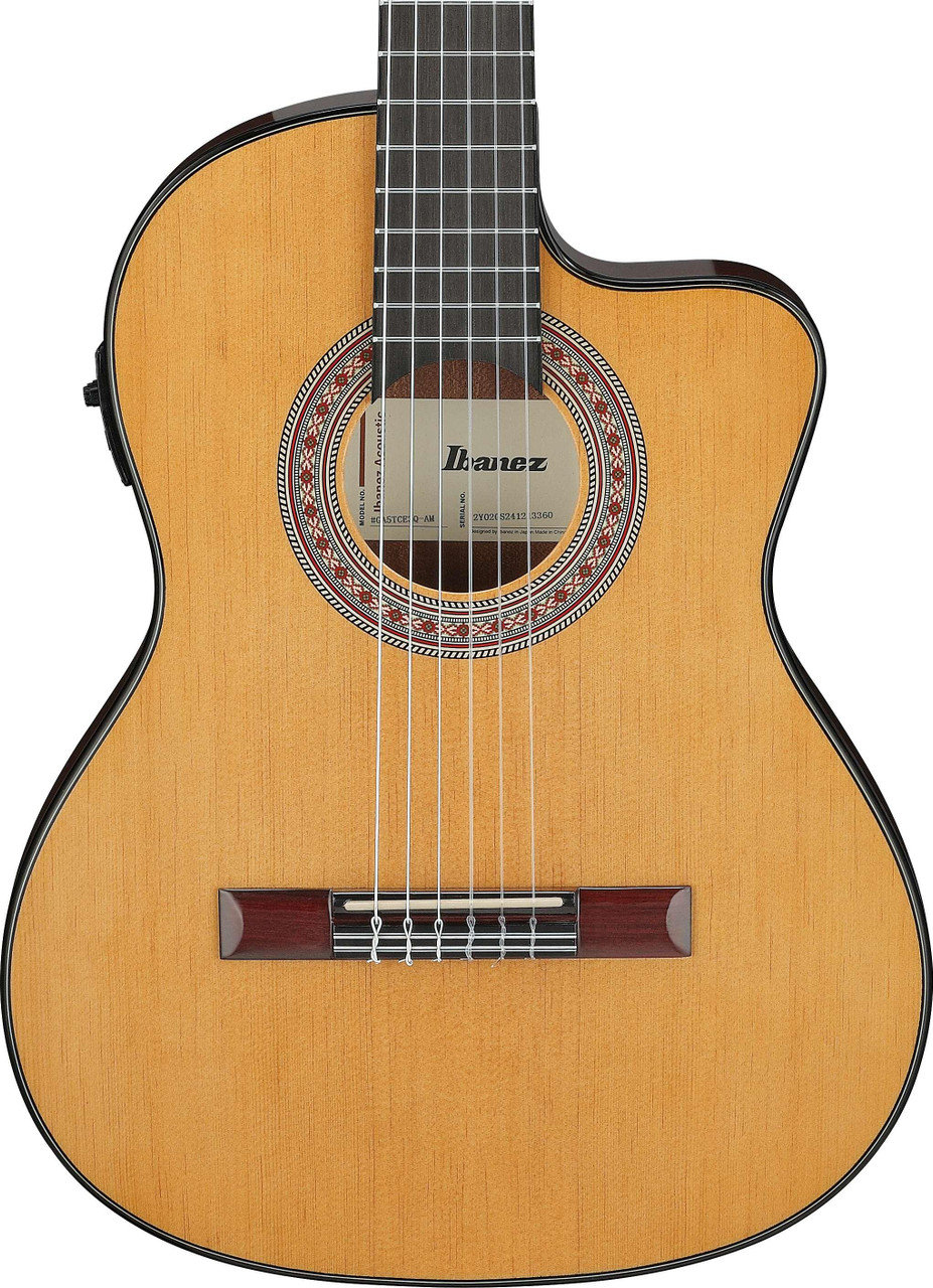 Ibanez GA5TCE3Q-AM GA Series Classical Electro Acoustic Guitar in Amber High Gloss
