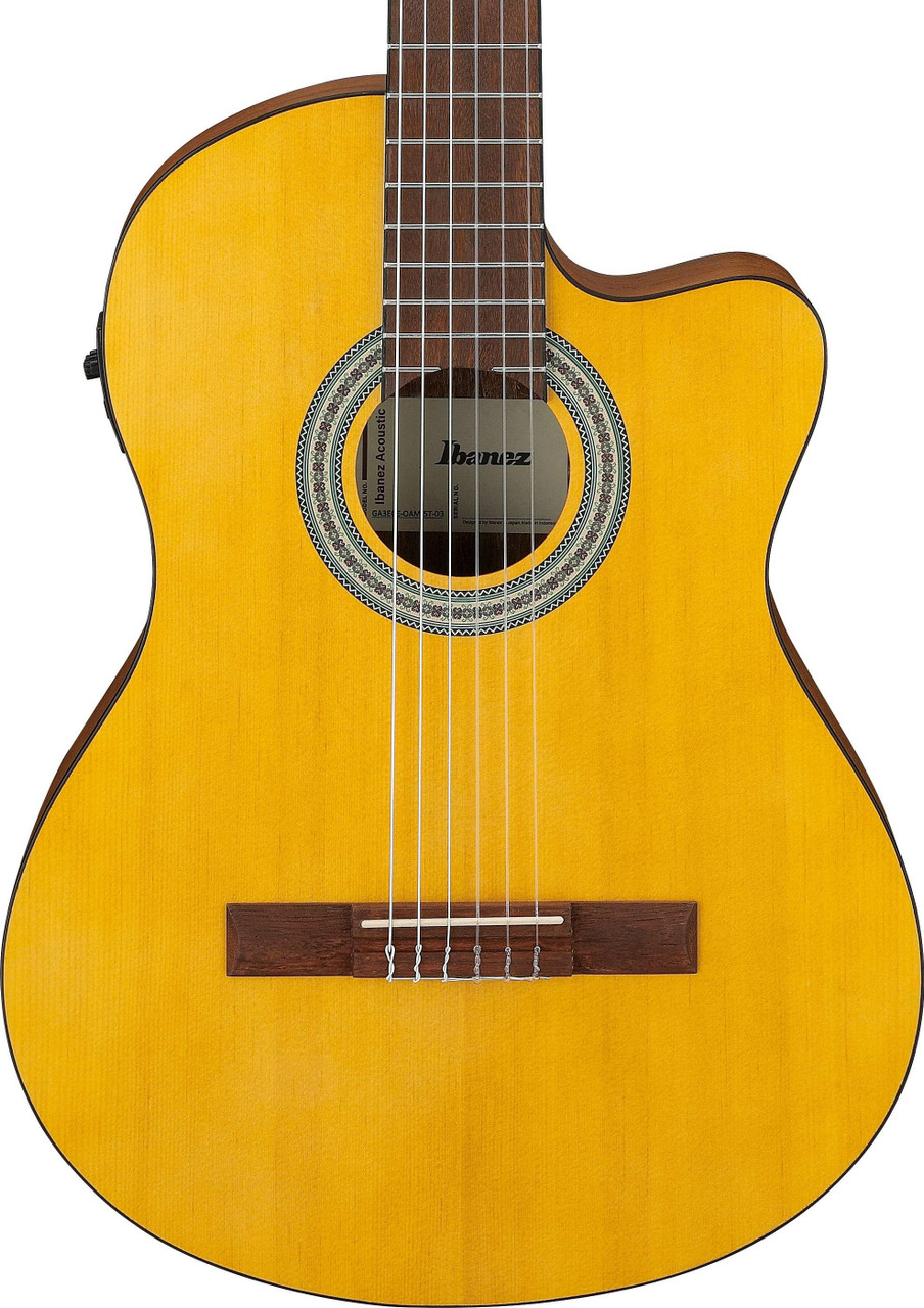Ibanez GA3ECE-OAM GA Series Electro Acoustic Classical Guitar in Open Pore Amber