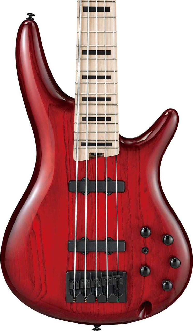 Ibanez ANB205-TWB Adam Nitti Signature 5-String Bass Guitar in Transparent Red Burst Ibanez ANB205-TWB Adam Nitti Signature 5-String Bass Guitar in Transparent Red Burst