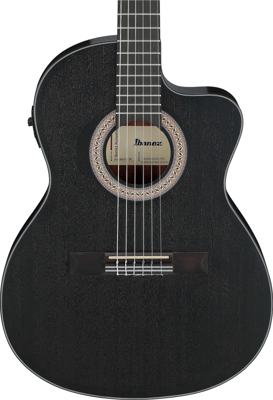 Ibanez GA5MHTCE-WK GA Series Classical Electro Acoustic Guitar in Weatherd Black Open Pore Ibanez GA5MHTCE-WK GA Series Classical Electro Acoustic Guitar in Weatherd Black Open Pore