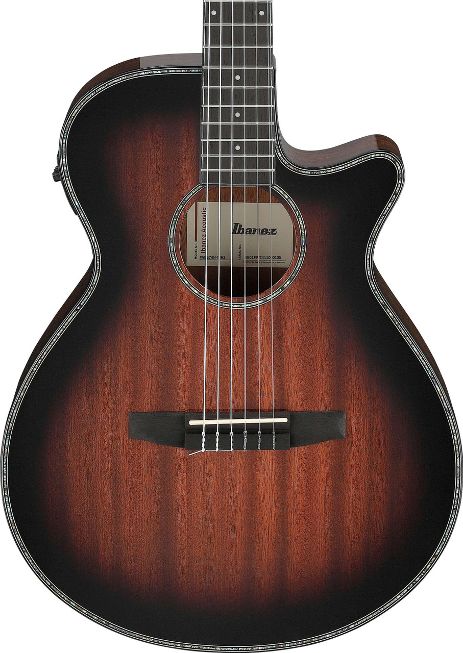 Ibanez AEG74N-MHS AEG Series Electro Acoustic Guitar in Mahogany Sunburst High Gloss Ibanez AEG74N-MHS AEG Series Electro Acoustic Guitar in Mahogany Sunburst High Gloss