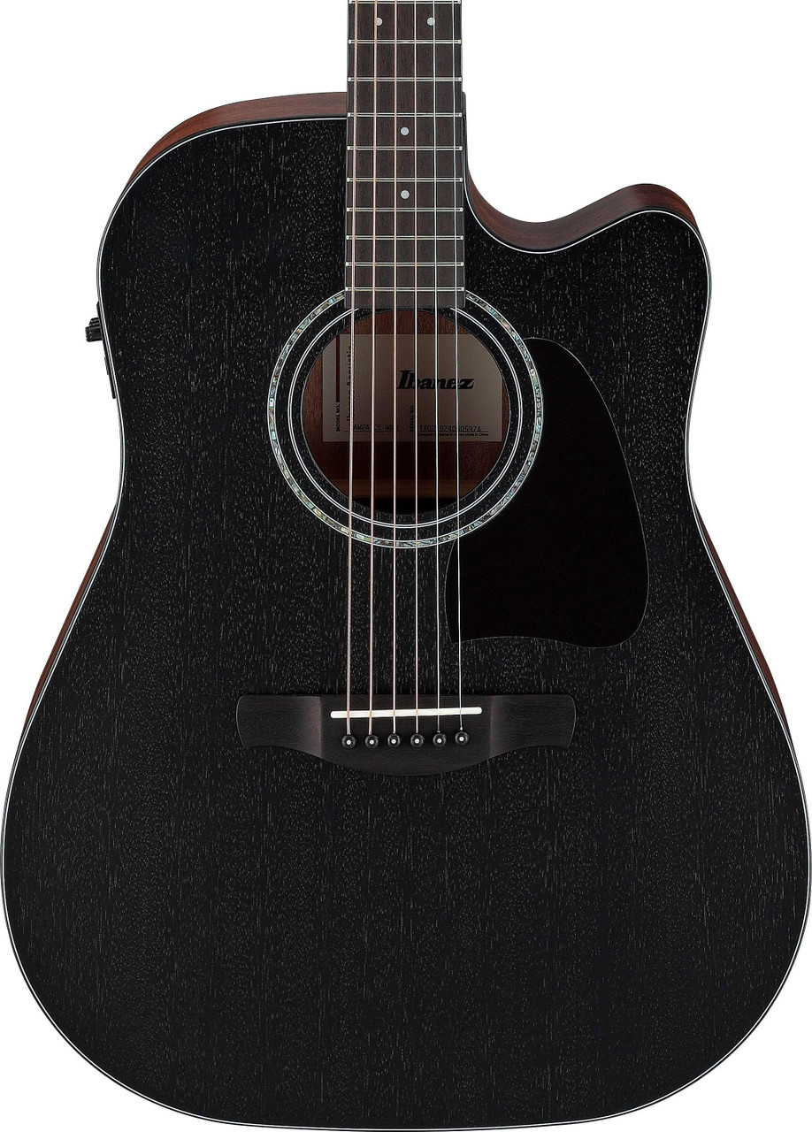 Ibanez AW247CE-WKH Artwood Electro Acoustic Guitar in Open Pore Weathered Black Ibanez AW247CE-WKH Artwood Electro Acoustic Guitar in Open Pore Weathered Black