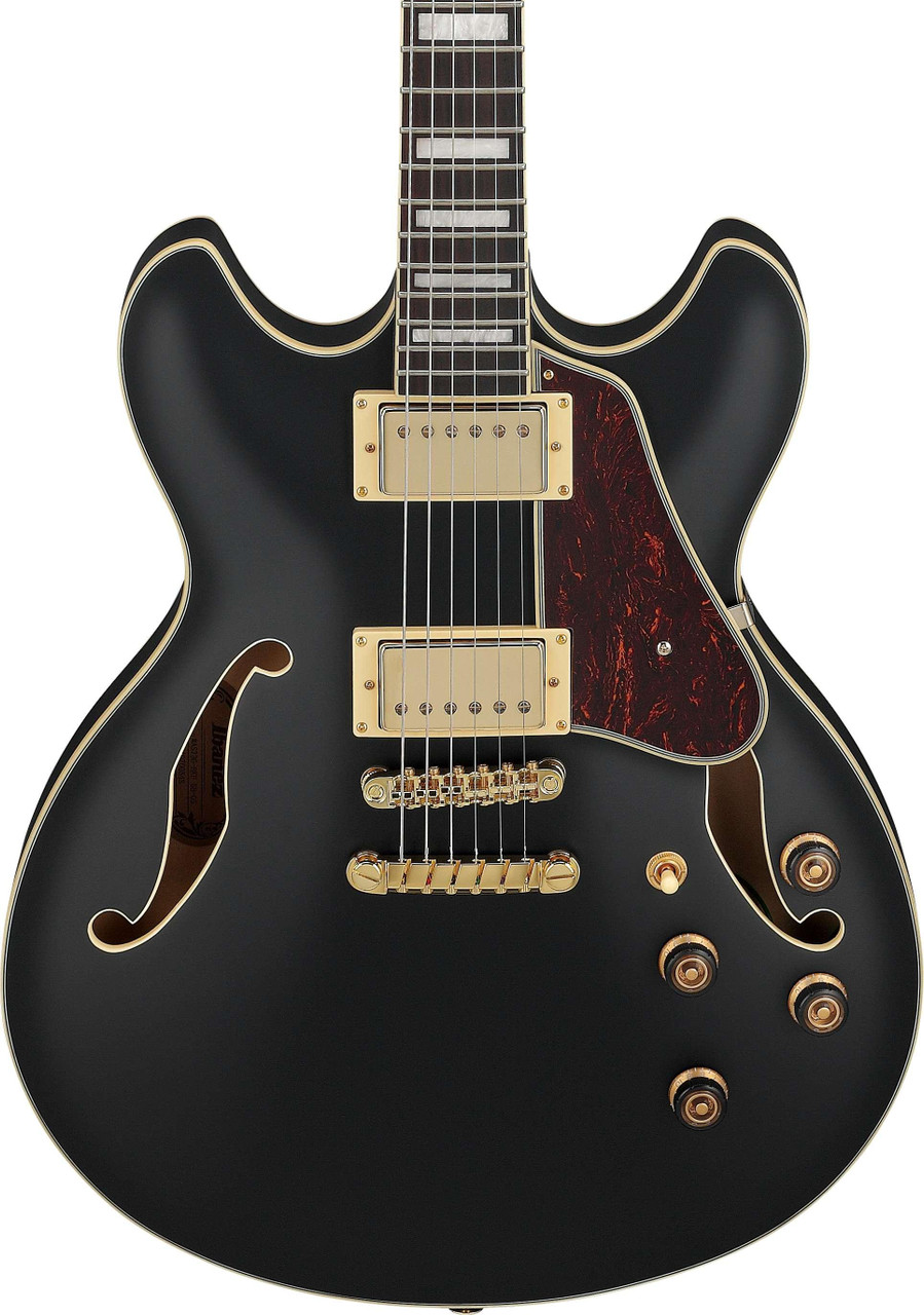 Ibanez AS73G-BKF Artcore Semi-Hollow Electric Guitar in Black Flat Ibanez AS73G-BKF Artcore Semi-Hollow Electric Guitar in Black Flat